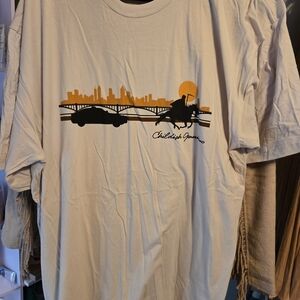 Next Level Apparel Beige Graphic Tee